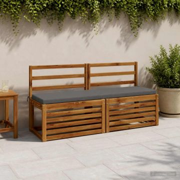 Cuscino per panchina SOEST 100% Poliestere Grigio