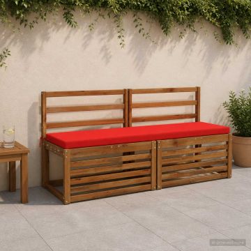 Cuscino per panchina SOEST 100% Poliestere Rosso