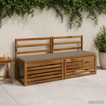 Cuscino per panchina SOEST 100% Poliestere Tortora