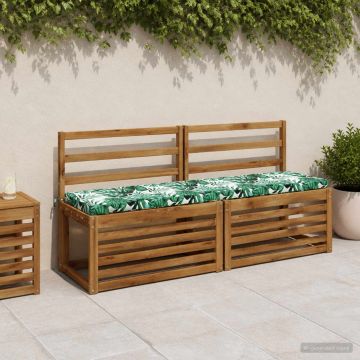 Cuscino per panchina SOEST 100% Poliestere Motivo a Foglie