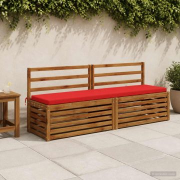 Cuscino per panchina SOEST 100% Poliestere Rosso