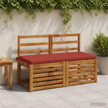 Cuscino per panchina SOEST 100% Poliestere Rosso