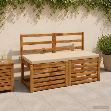 Cuscino per panchina SOEST 100% Poliestere Beige