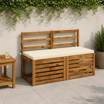 Cuscino per panchina SOEST 100% Poliestere Crema