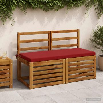 Cuscino per panchina SOEST 100% Poliestere Rosso Vino