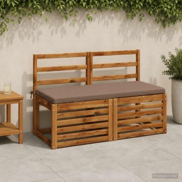 Cuscino per panchina SOEST 100% Poliestere Tortora