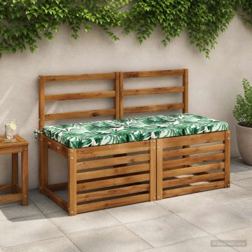 Cuscino per panchina SOEST 100% Poliestere Motivo a Foglie