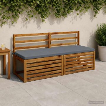 Cuscini per Panchina a 2 Pezzi SOEST 2 pz 100% Poliestere Blu