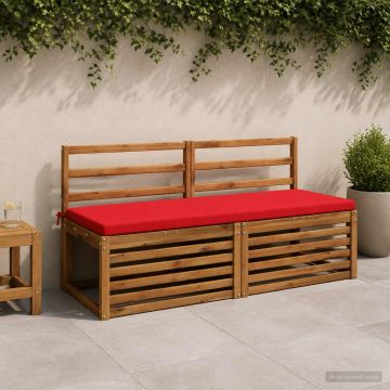 Cuscino per panchina SOEST 100% Poliestere Rosso