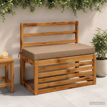 Cuscino per panchina SOEST 100% Poliestere Tortora