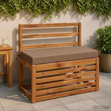 Cuscino per panchina SOEST 100% Poliestere Tortora