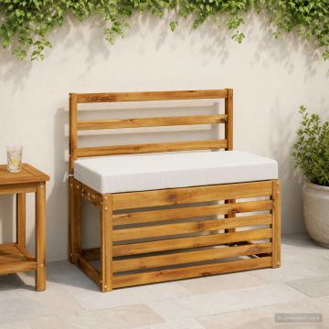 Cuscino per panchina SOEST 100% Poliestere Bianco