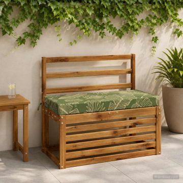 Cuscino per panchina SOEST 100% Poliestere Design a foglia