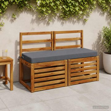 Cuscino per panchina SOEST 100% Poliestere Blu 100 x 40 x 8 cm