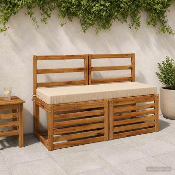 Cuscino per panchina SOEST 100% Poliestere Crema