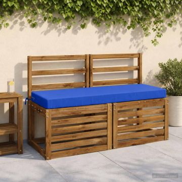 Cuscino per panchina SOEST 100% Poliestere Blu Reale
