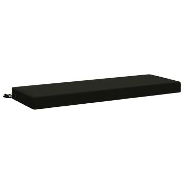 Cuscino per panchina SOEST 100% Poliestere Nero 110 x 40 x 8 cm