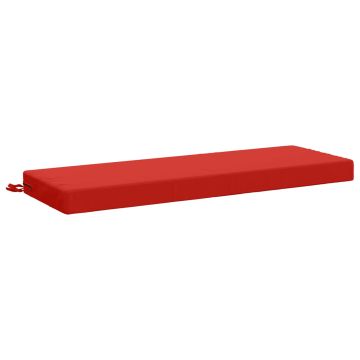 Cuscino per panchina SOEST 100% Poliestere Rosso