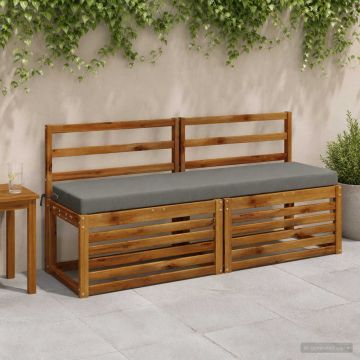 Cuscino per panchina SOEST 100% Poliestere Grigio