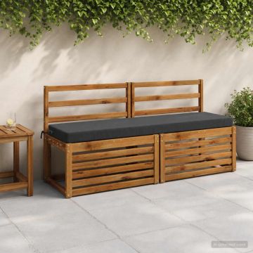 Cuscino per panchina SOEST 100% Poliestere Antracite
