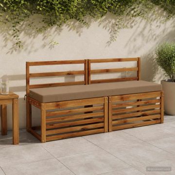 Cuscino per panchina SOEST 100% Poliestere Tortora