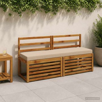 Cuscino per panchina SOEST 100% Poliestere Sabbia