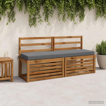 Cuscino per panchina SOEST 100% Poliestere Blu 160 x 40 x 8 cm