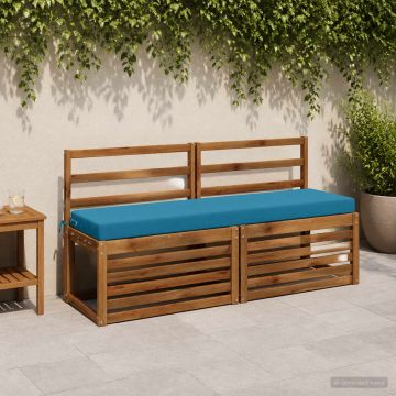 Cuscino per panchina SOEST 100% Poliestere Azzurro