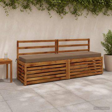 Cuscino per panchina SOEST 100% Poliestere Tortora