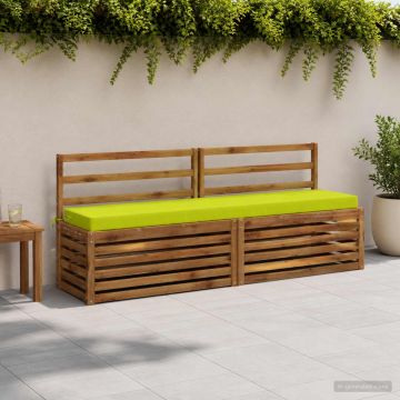 Cuscino per panchina SOEST 100% Poliestere Verde brillante.