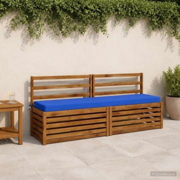 Cuscino per panchina SOEST 100% Poliestere Blu Reale
