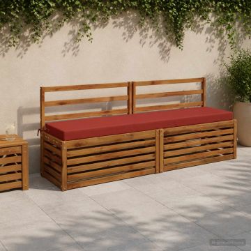 Cuscino per panchina SOEST 100% Poliestere Rosso