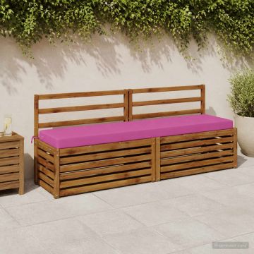 Cuscino per panchina SOEST 100% Poliestere Rosa 200 x 40 x 8 cm