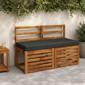 Cuscino per panchina SOEST 100% Poliestere Antracite