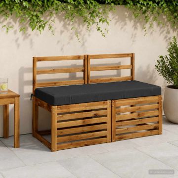 Cuscino per panchina SOEST 100% Poliestere Antracite