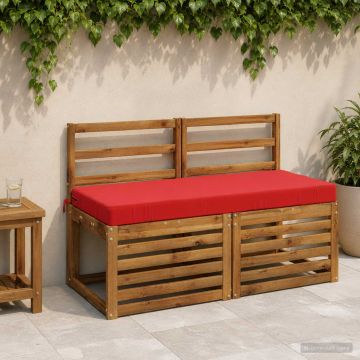 Cuscino per panchina SOEST 100% Poliestere Rosso