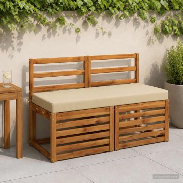 Cuscino per panchina SOEST 100% Poliestere Beige