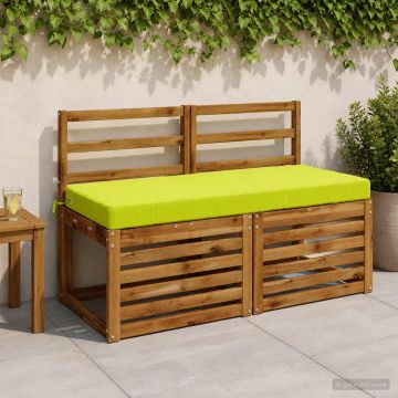 Cuscino per panchina SOEST 100% Poliestere Verde brillante.