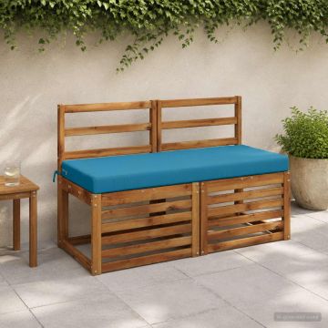 Cuscino per panchina SOEST 100% Poliestere Azzurro