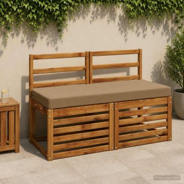 Cuscino per panchina SOEST 100% Poliestere Tortora