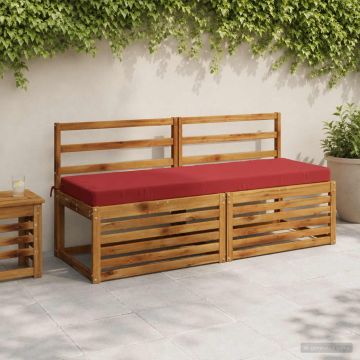 Cuscino per panchina SOEST 100% Poliestere Rosso Vino