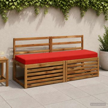 Cuscino per panchina SOEST 100% Poliestere Rosso