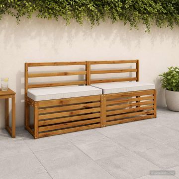Cuscini per Panchina a 2 Pezzi VUGHT 2 pcs 100% Poliestere