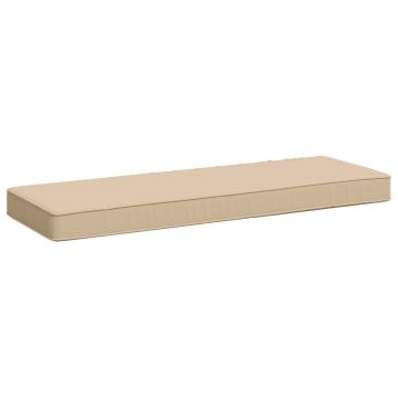 Cuscino per Panchina a 1 Pezzo VUGHT 100% Poliestere Crema