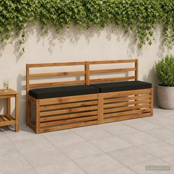 Cuscino per Panchina a 1 Pezzo VUGHT 100% Poliestere Nero