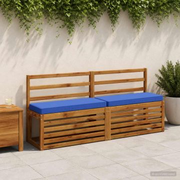 Cuscini per Panchina a 2 Pezzi VUGHT 2 pcs 100% Poliestere