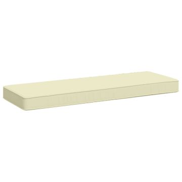 Cuscino per Panchina a 1 Pezzo VUGHT 100% Poliestere Crema