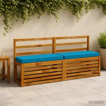 Cuscini per Panchina a 2 Pezzi VUGHT 2 pcs 100% Poliestere