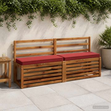 Cuscini per Panchina a 2 Pezzi VUGHT 2 pcs 100% Poliestere