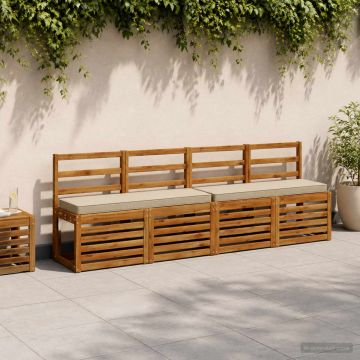 Cuscini per Panchina a 2 Pezzi VUGHT 2 pcs 100% Poliestere